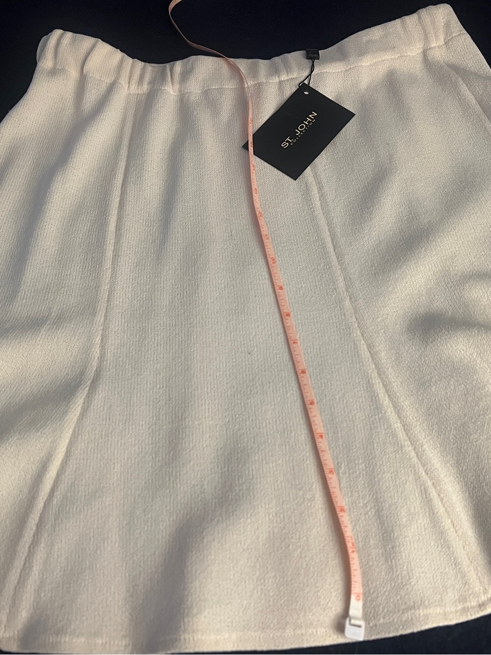 St. John Bright White Knit Women's Skirt